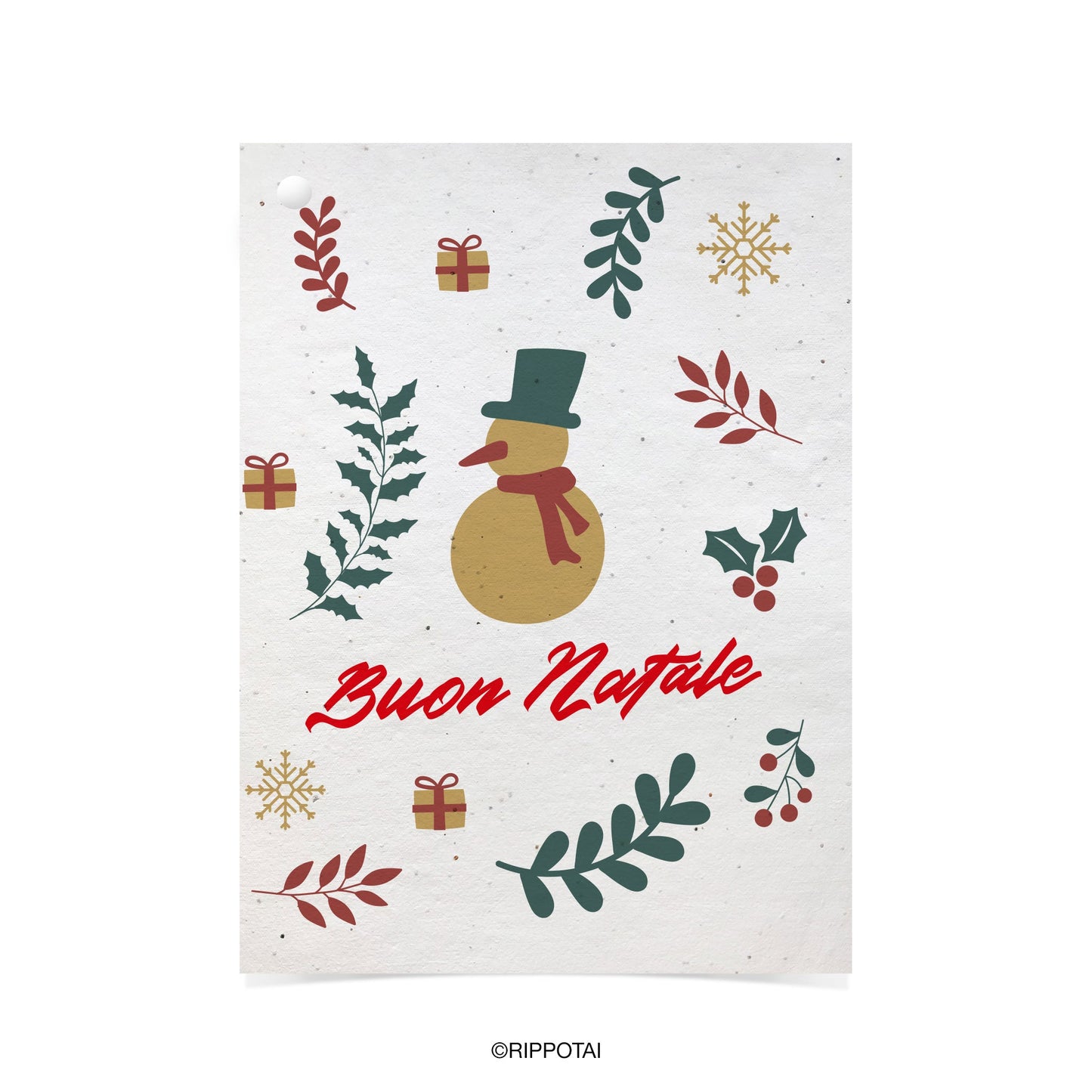 Biglietti Natalizi in Carta Semi - Regalo Solidale per un Pianeta Sostenibile