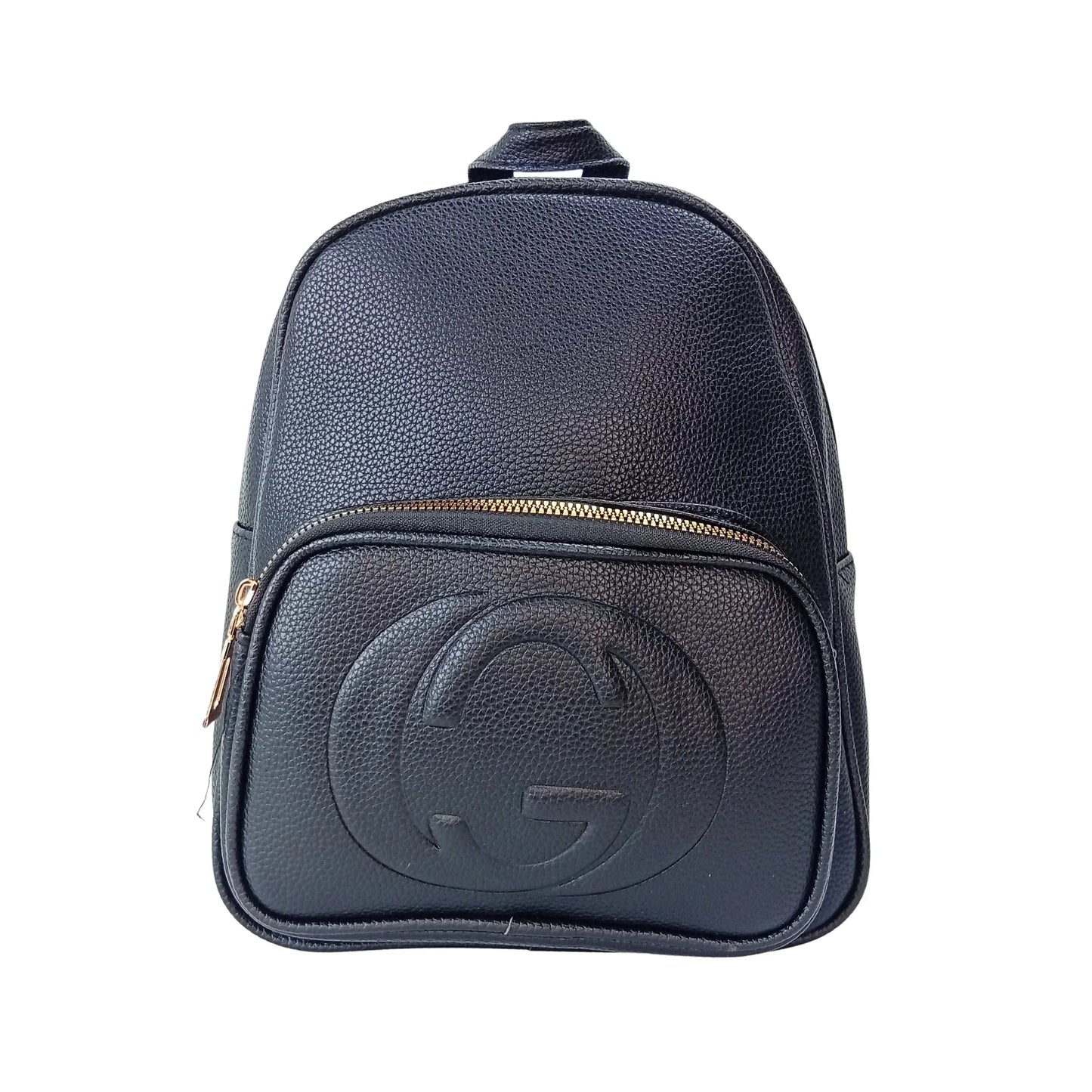 Black Leather Backpack MS-2417
