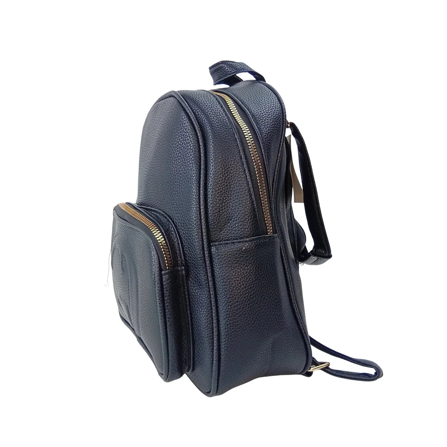 Black Leather Backpack MS-2417