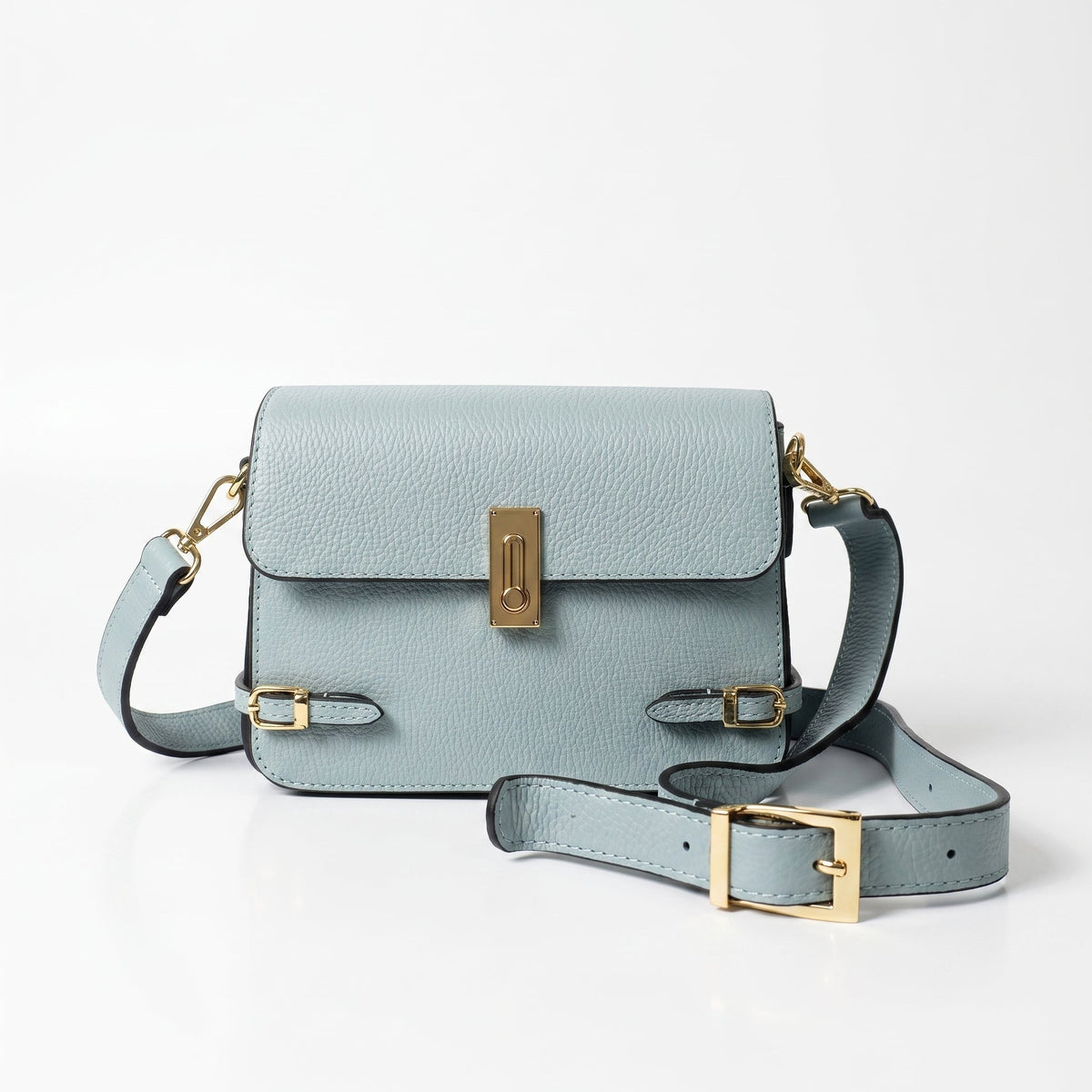Buckle Up Borsa a Tracolla in Vera Pelle