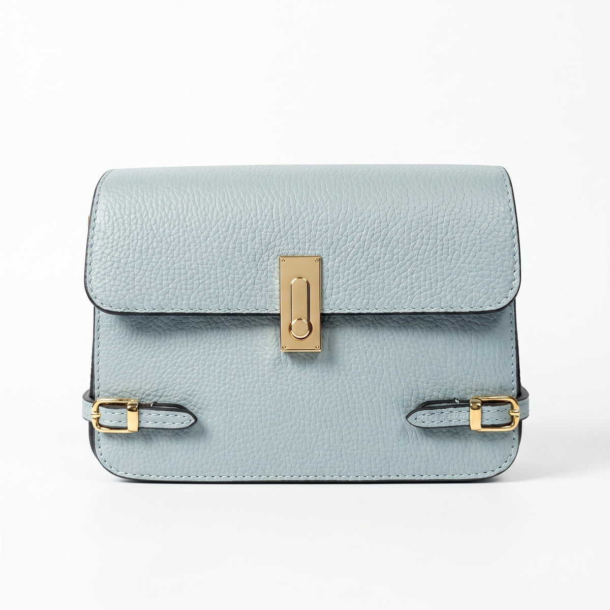 Buckle Up Borsa a Tracolla in Vera Pelle