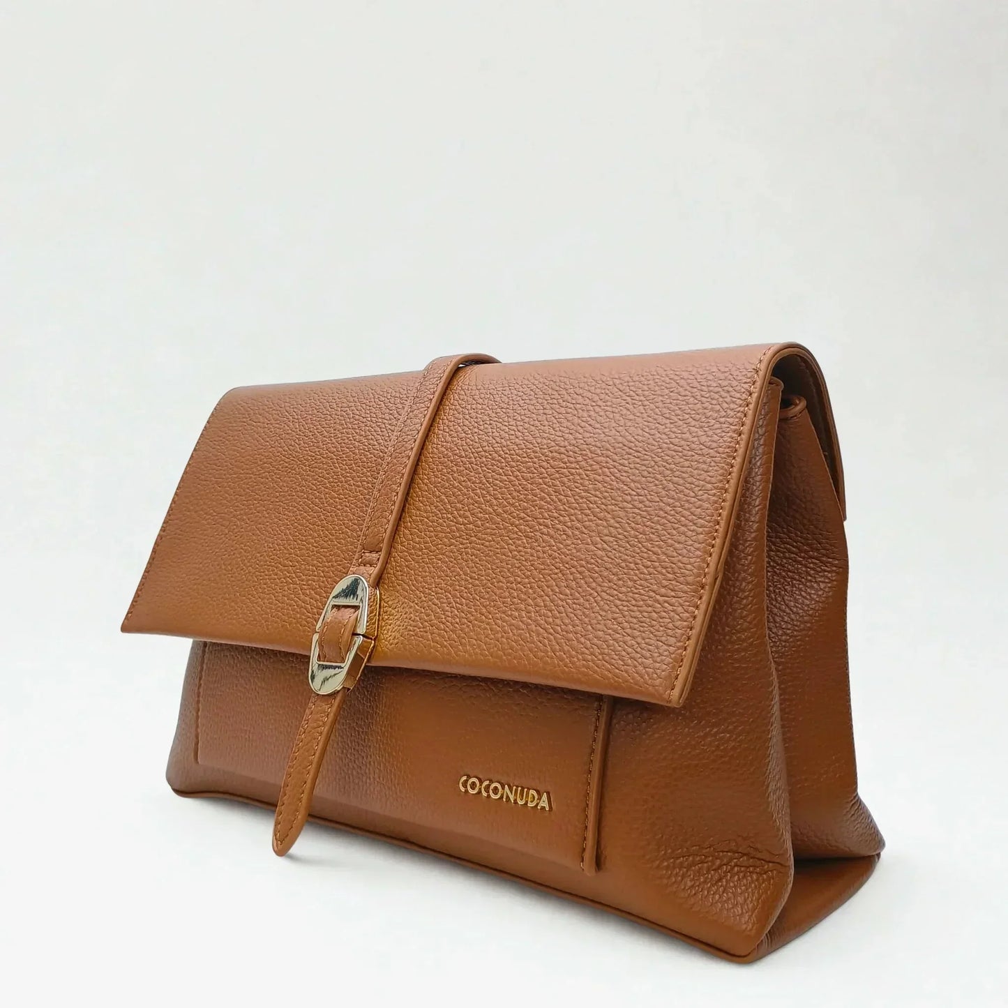Brown Leather Clutch Bag - MS-9730