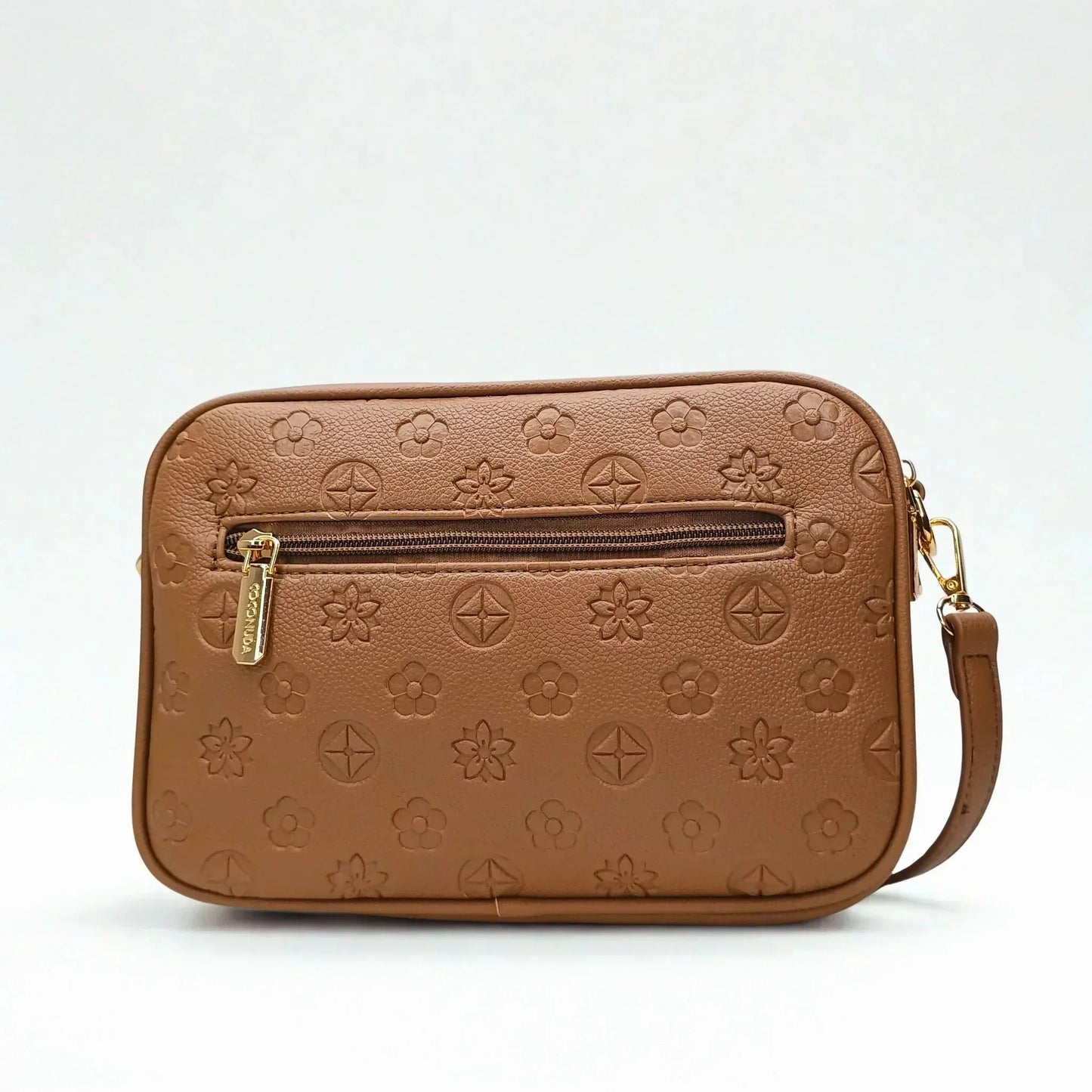 Brown Leather Crossbody Bag - MS-3751