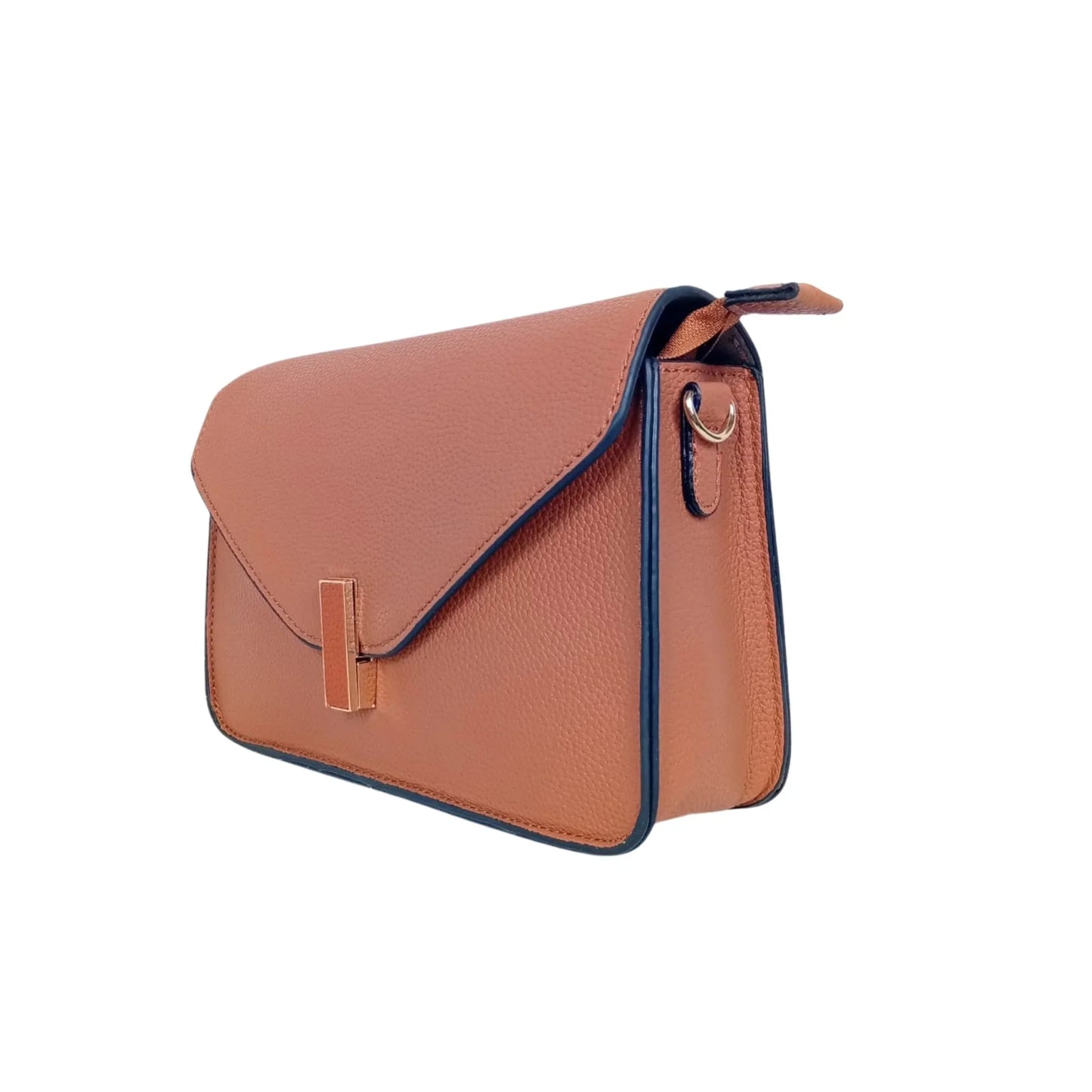 Brown Leather Shoulder Bag - MS-6346
