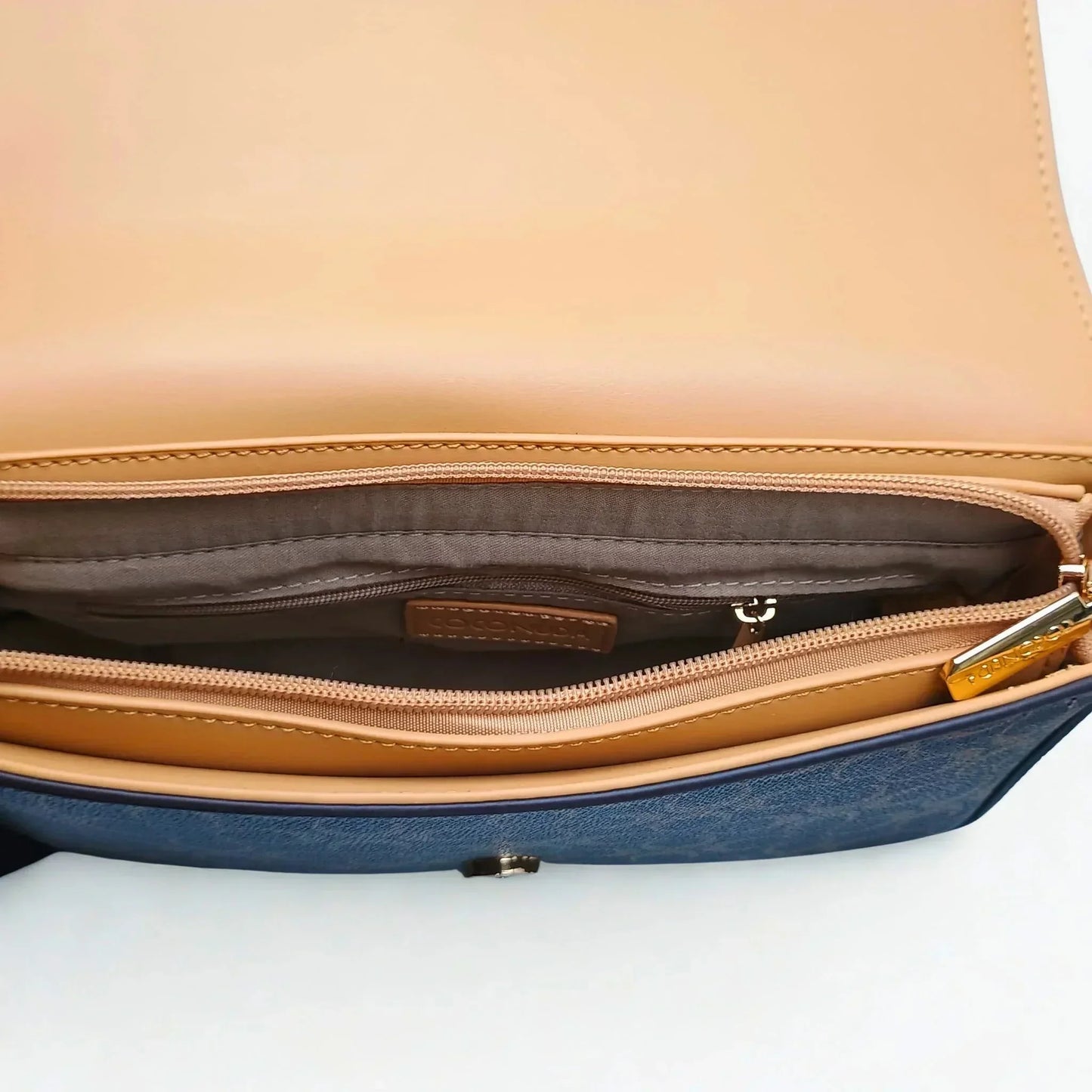 Brown Shoulder Bag with removable shoulder strap - MS-9723