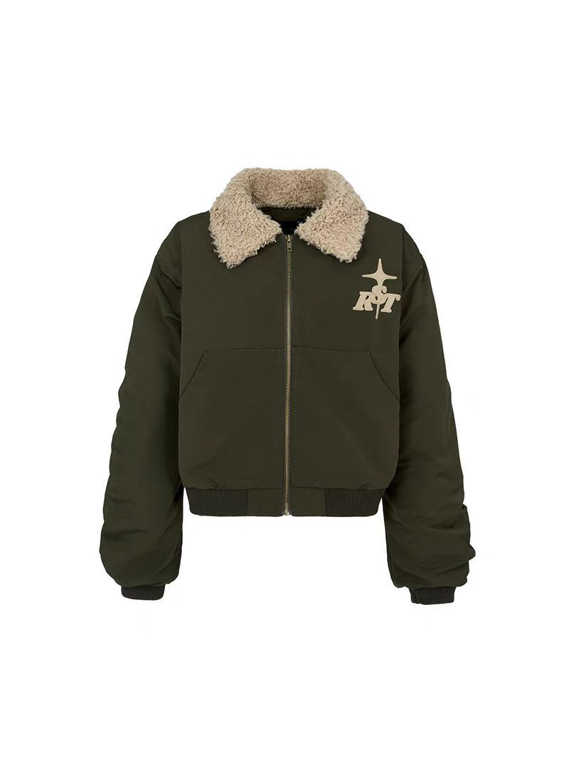 Women's Imitation Lamb Wool Short Cotton Coat