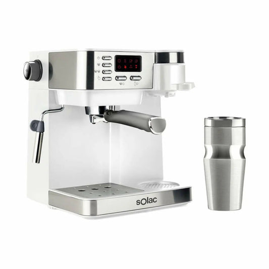 Caffettiera Express a Leva Solac CE4497 Argentato Bianco 850 W 1,2 L