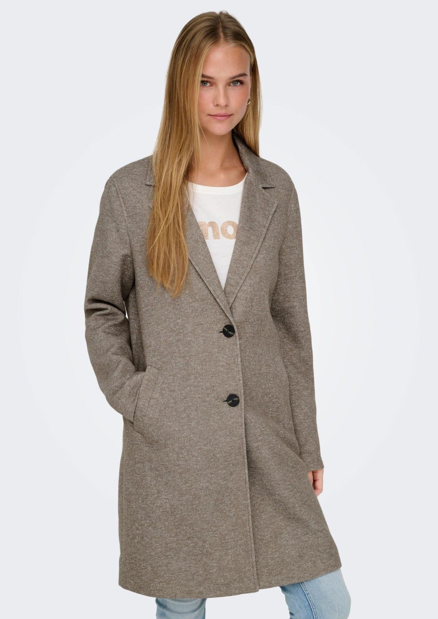 Only Cappotto Donna Sedona Marrone Noce