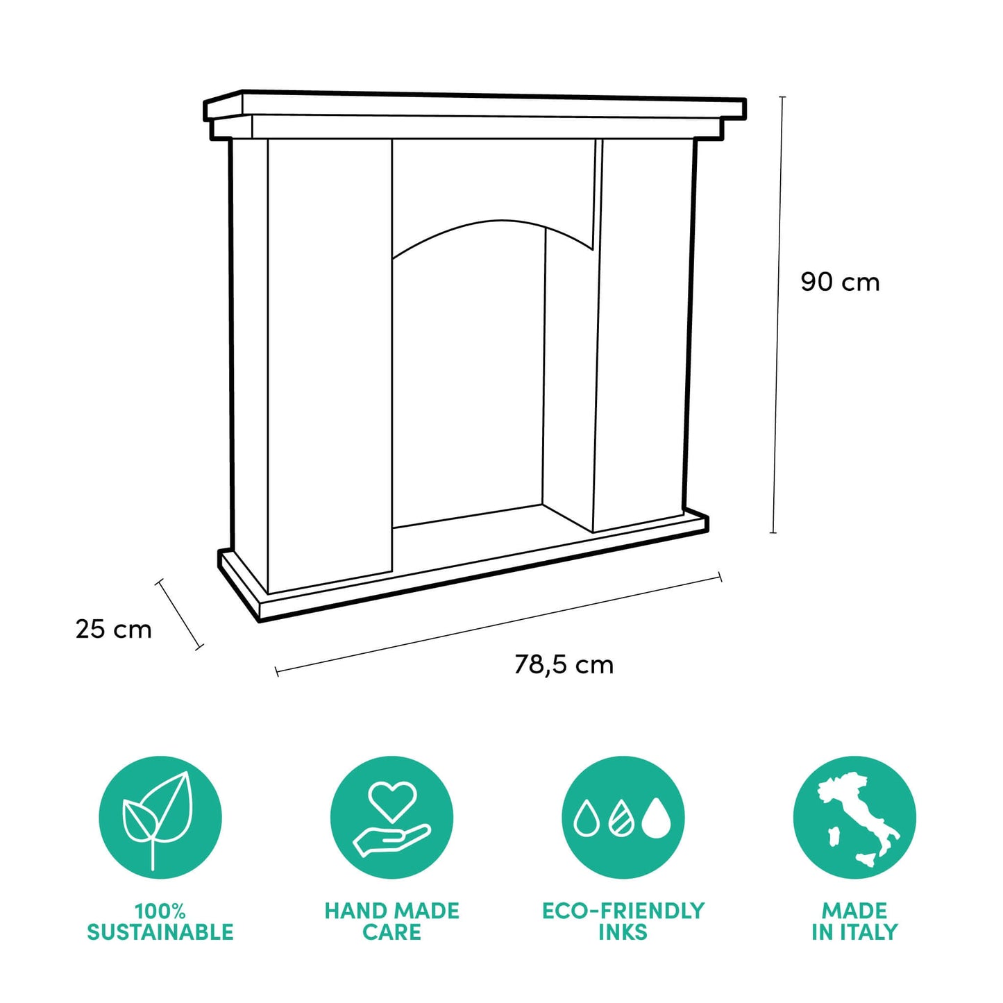 Camino di cartone ecologico per vetrine natalizie