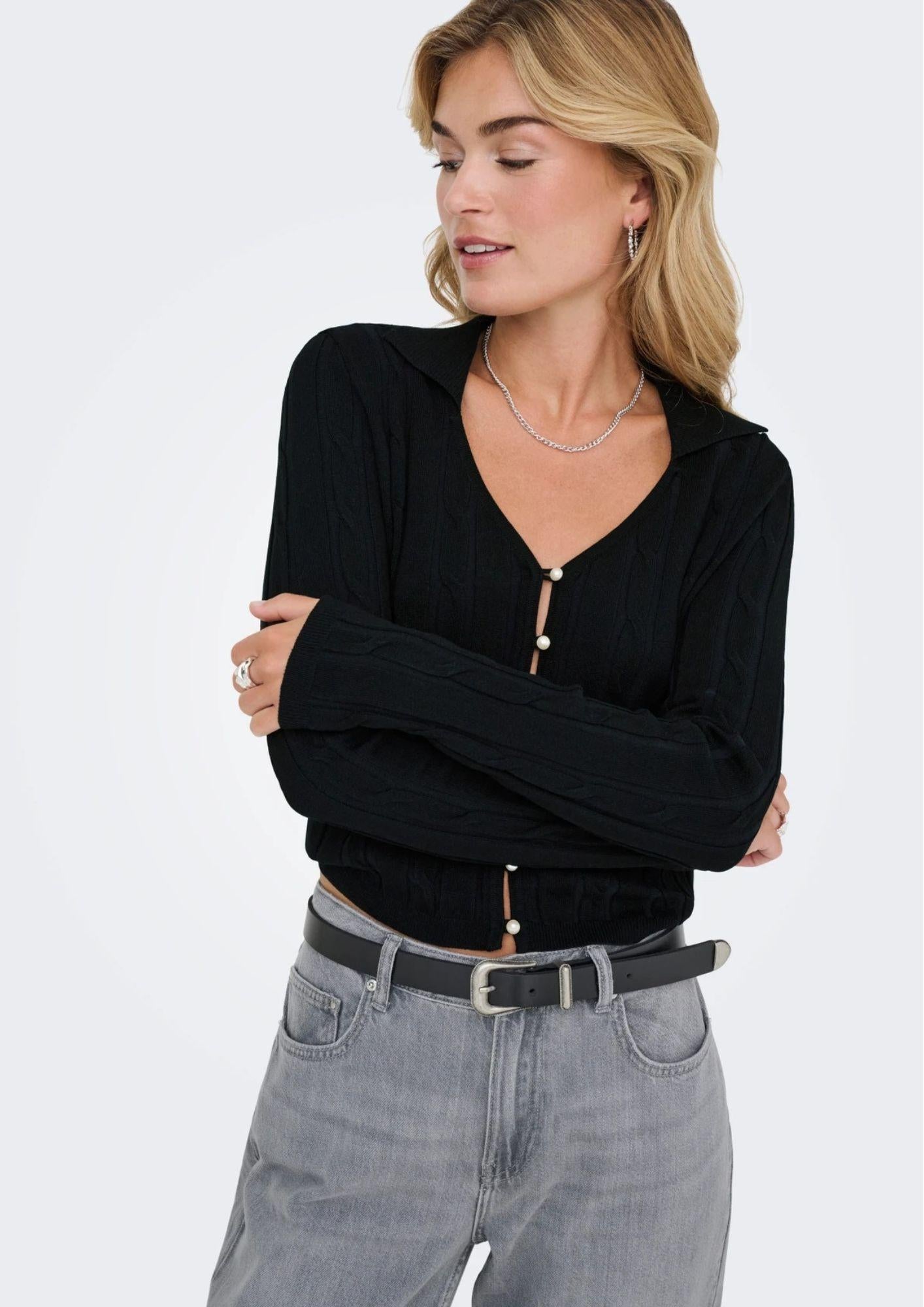 Only Cardigan Donna Meddi Nero