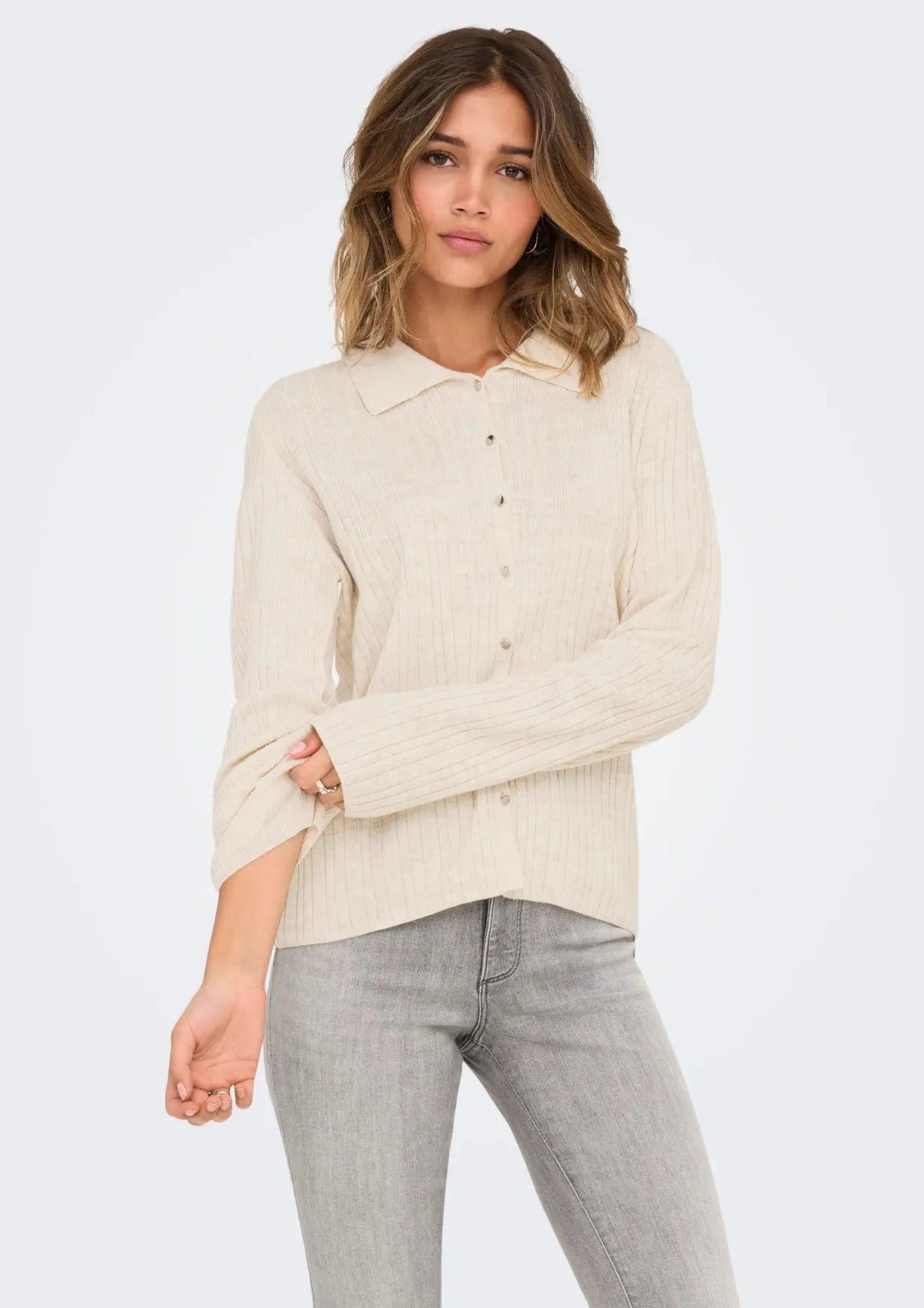 Only Cardigan Donna Thea Beige