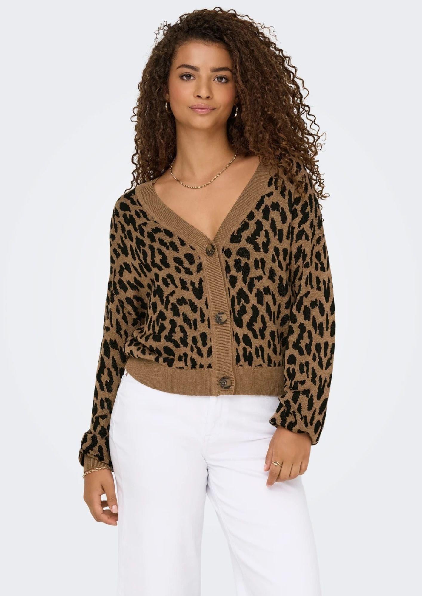 Only Cardigan Donna Vienna Marrone