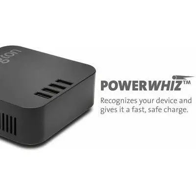 Caricatore da Tavolo, 4 Porte USB, da 48W, per iPad e iPhone, Nero Kensington