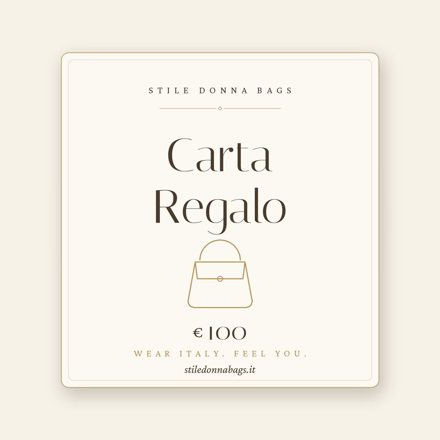Carta Regalo Stile Donna Bags