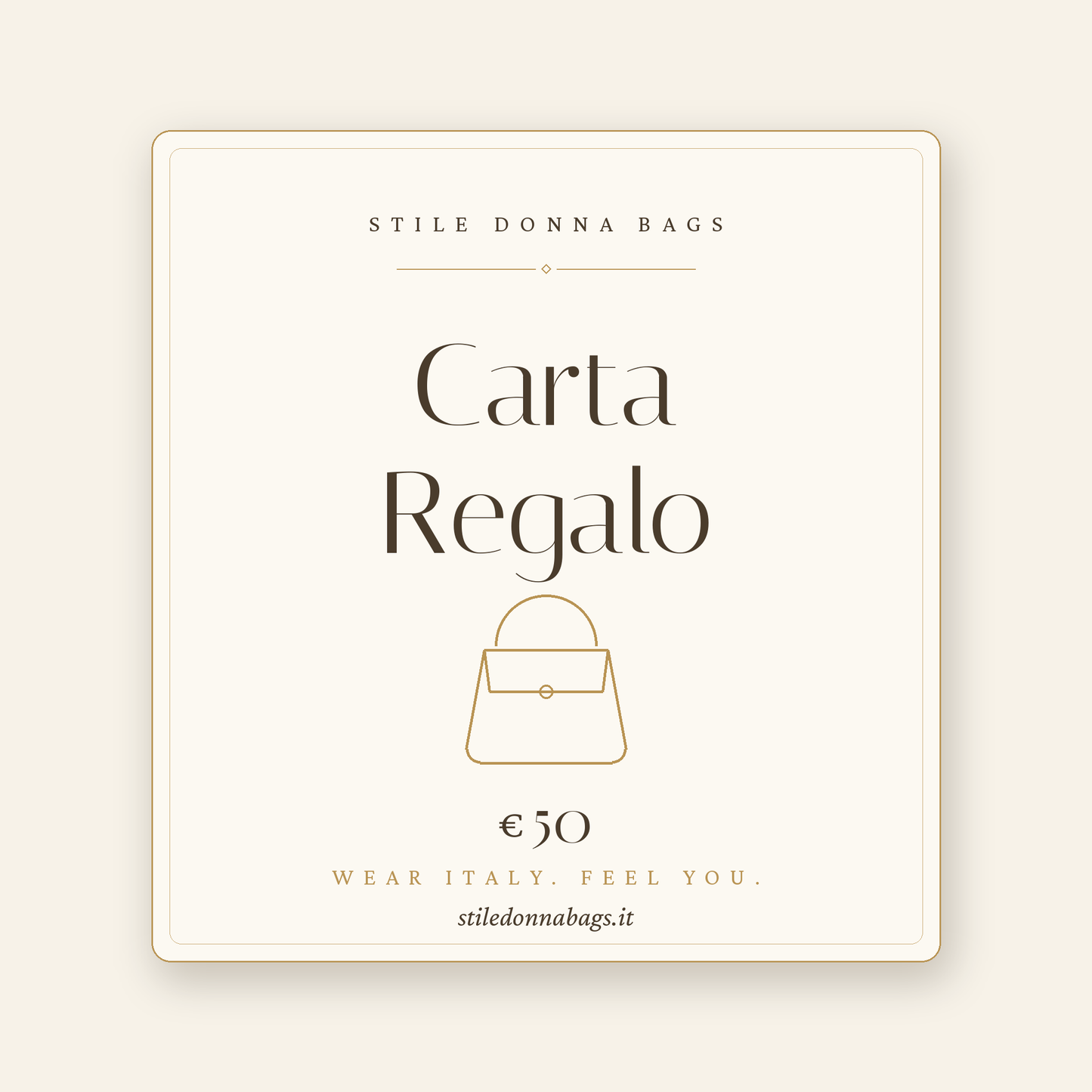 Carta Regalo Stile Donna Bags
