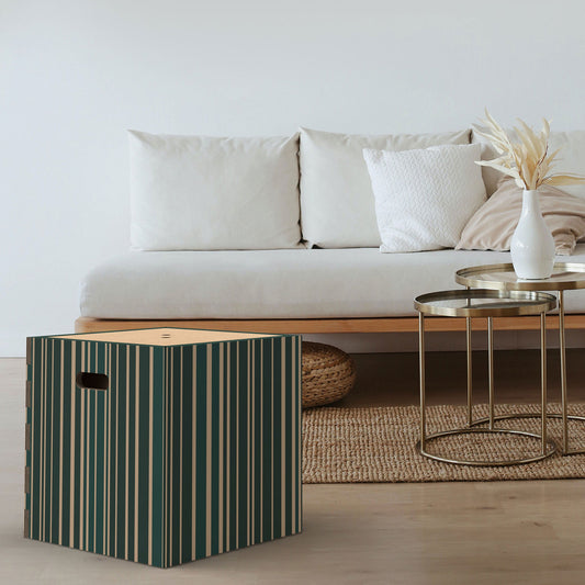Cassa audio amplificata Soundpotai Chic Stripes – Pouf di design 40×40