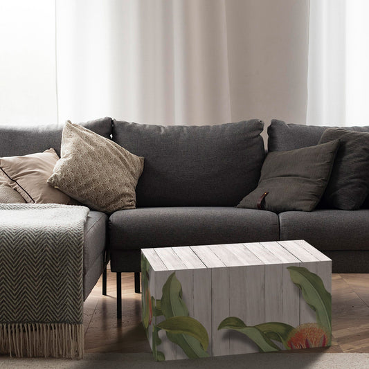 Cassa audio design e pouf grande Soundpotai Capsule Natura Large