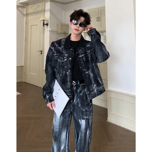 American Trendy Denim Set For Spring And Autumn Seasons