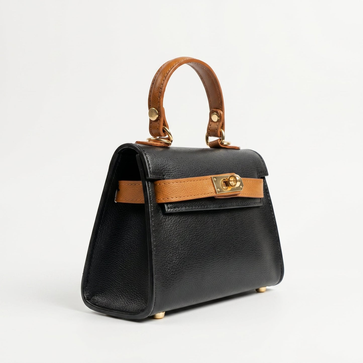 Mini Beky Borsa a mano da donna con design mix di colori in vera pelle - Made in Italy