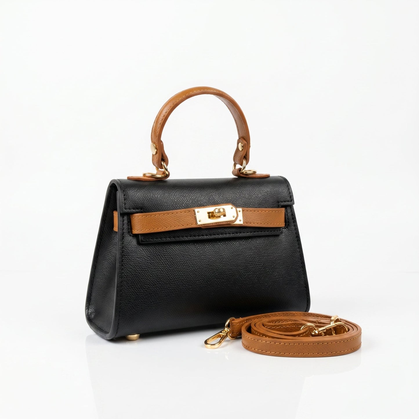 Mini Beky Borsa a mano da donna con design mix di colori in vera pelle - Made in Italy