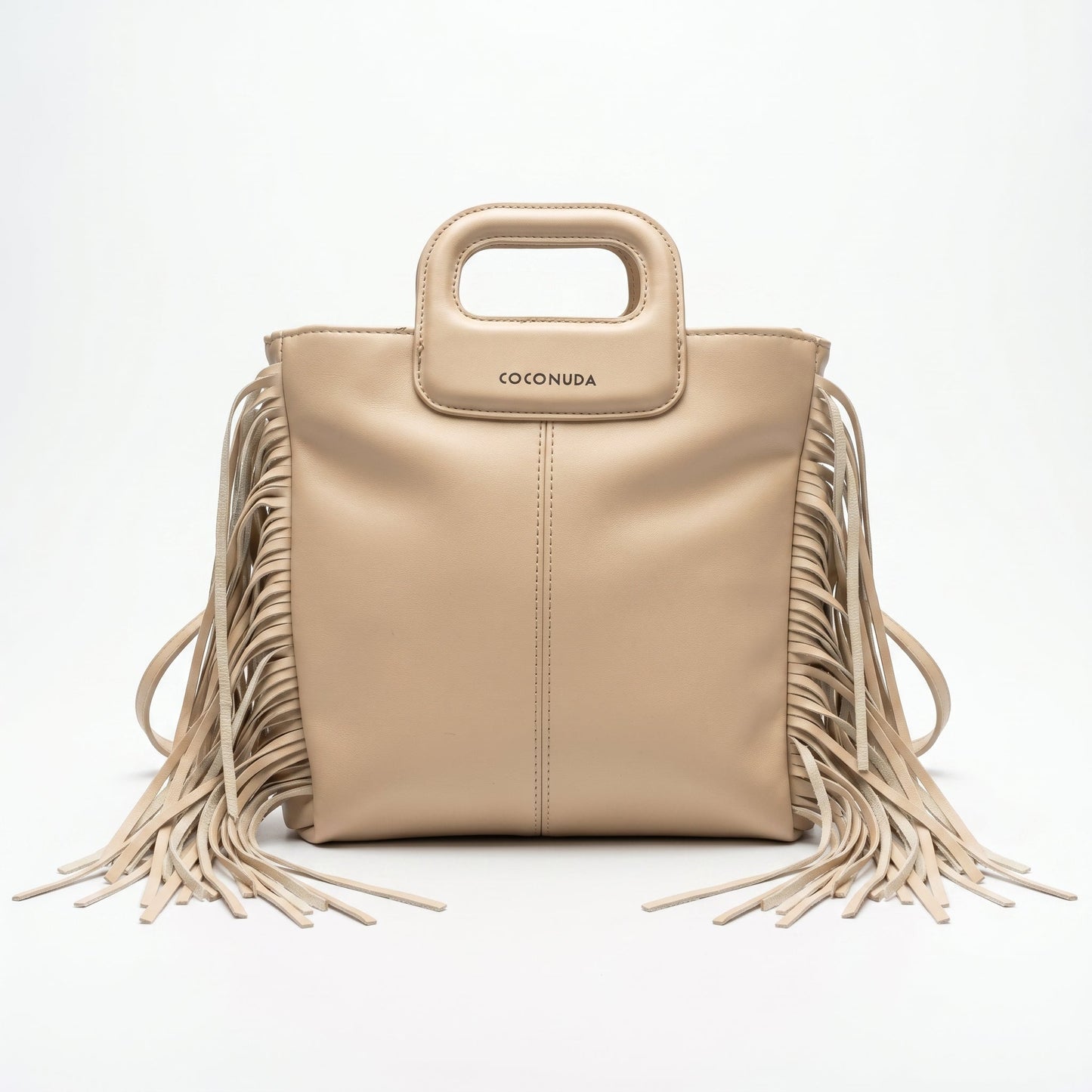 Coconuda Borsa Tote con Frange – Manico Strutturato e Tracolla Removibile