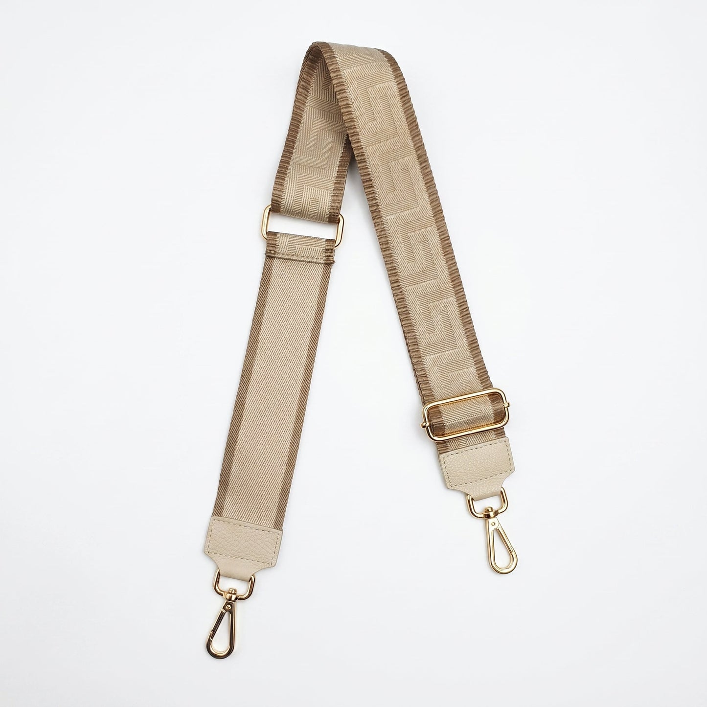 Tracolla per Borsa con Fantasia Etnica Turchese e Oro — Stile Donna Bags