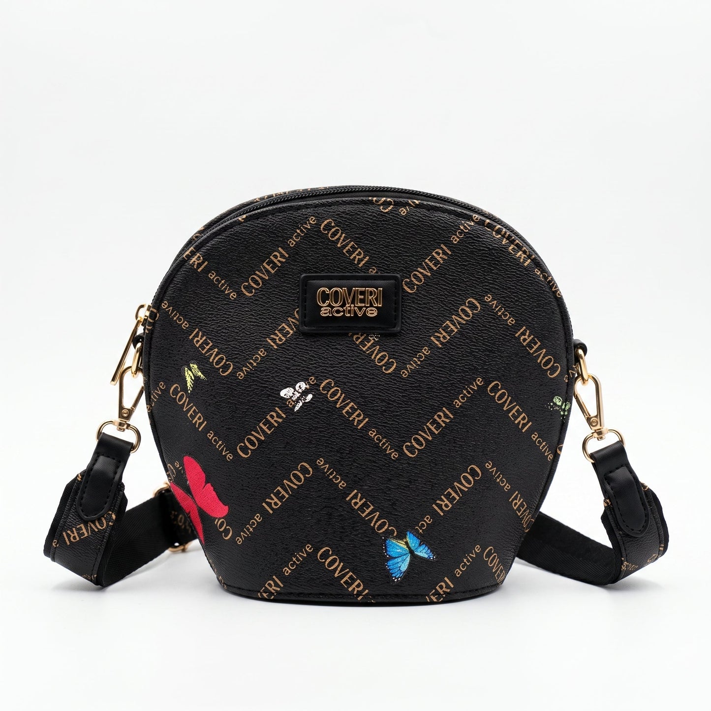 Borsa a Tracolla Coveri Active Tonda – Monogram con Farfalle