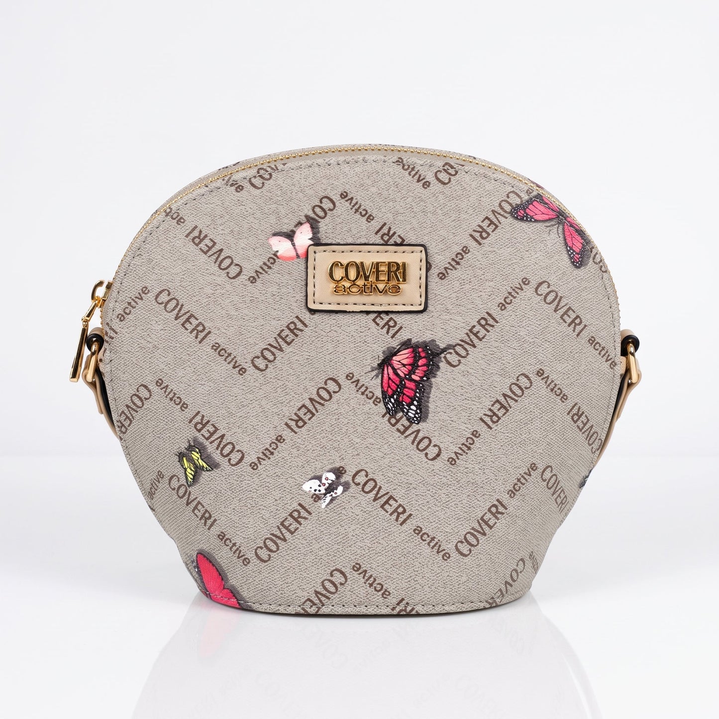 Borsa a Tracolla Coveri Active Tonda – Monogram con Farfalle