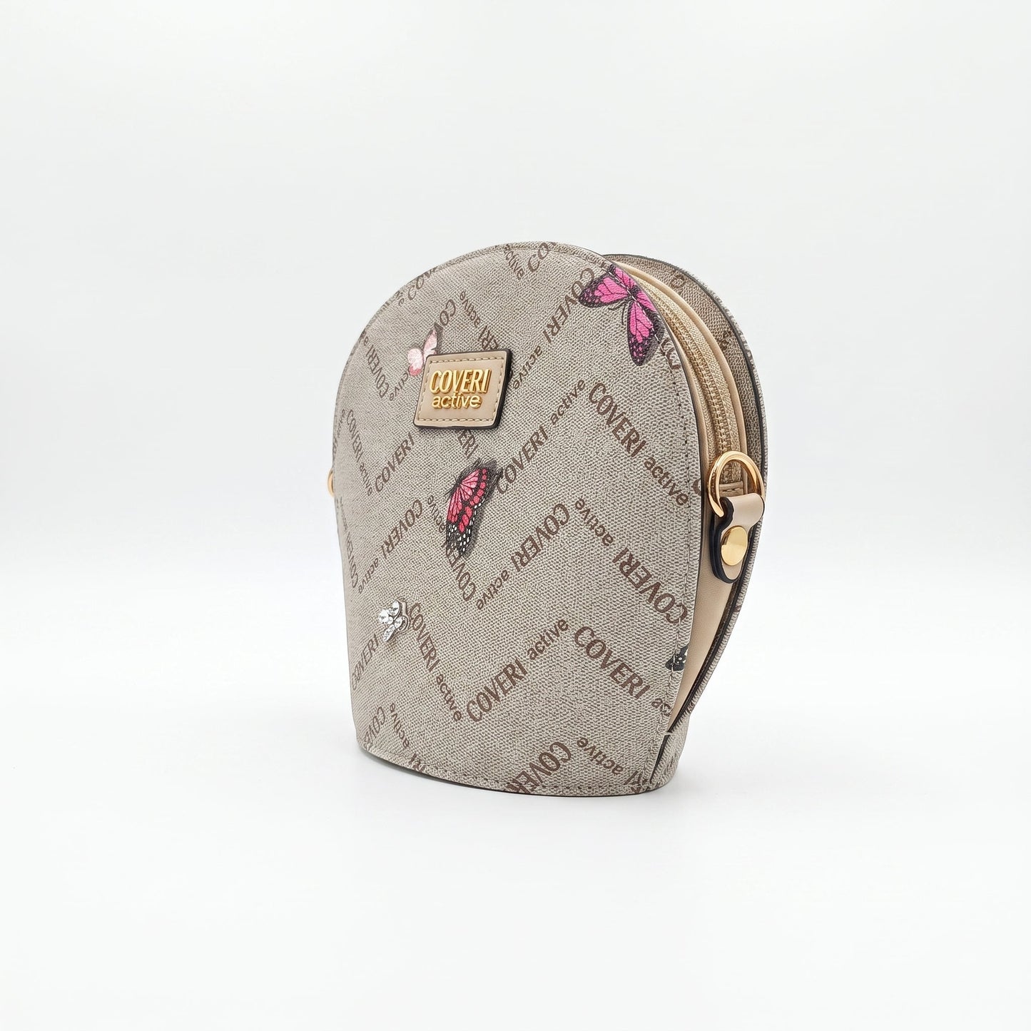 Borsa a Tracolla Coveri Active Tonda – Monogram con Farfalle