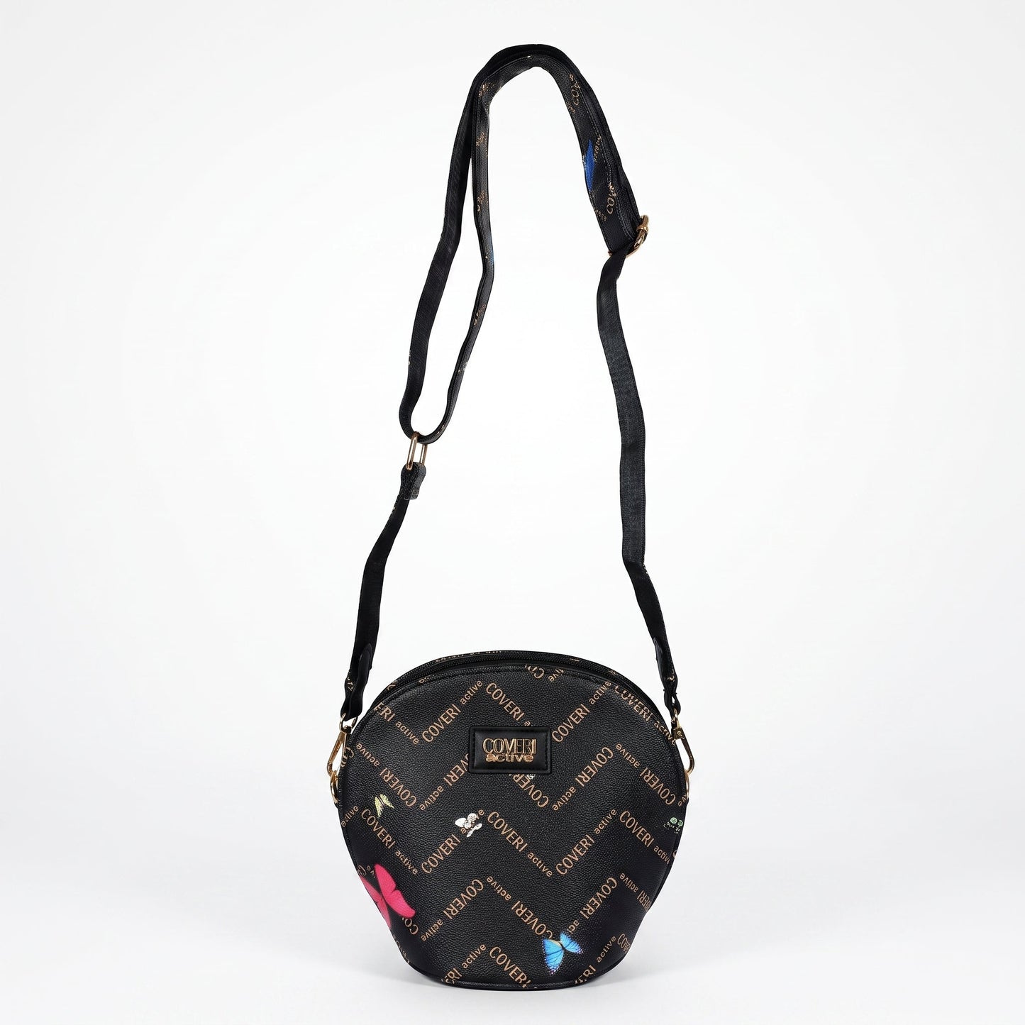Borsa a Tracolla Coveri Active Tonda – Monogram con Farfalle