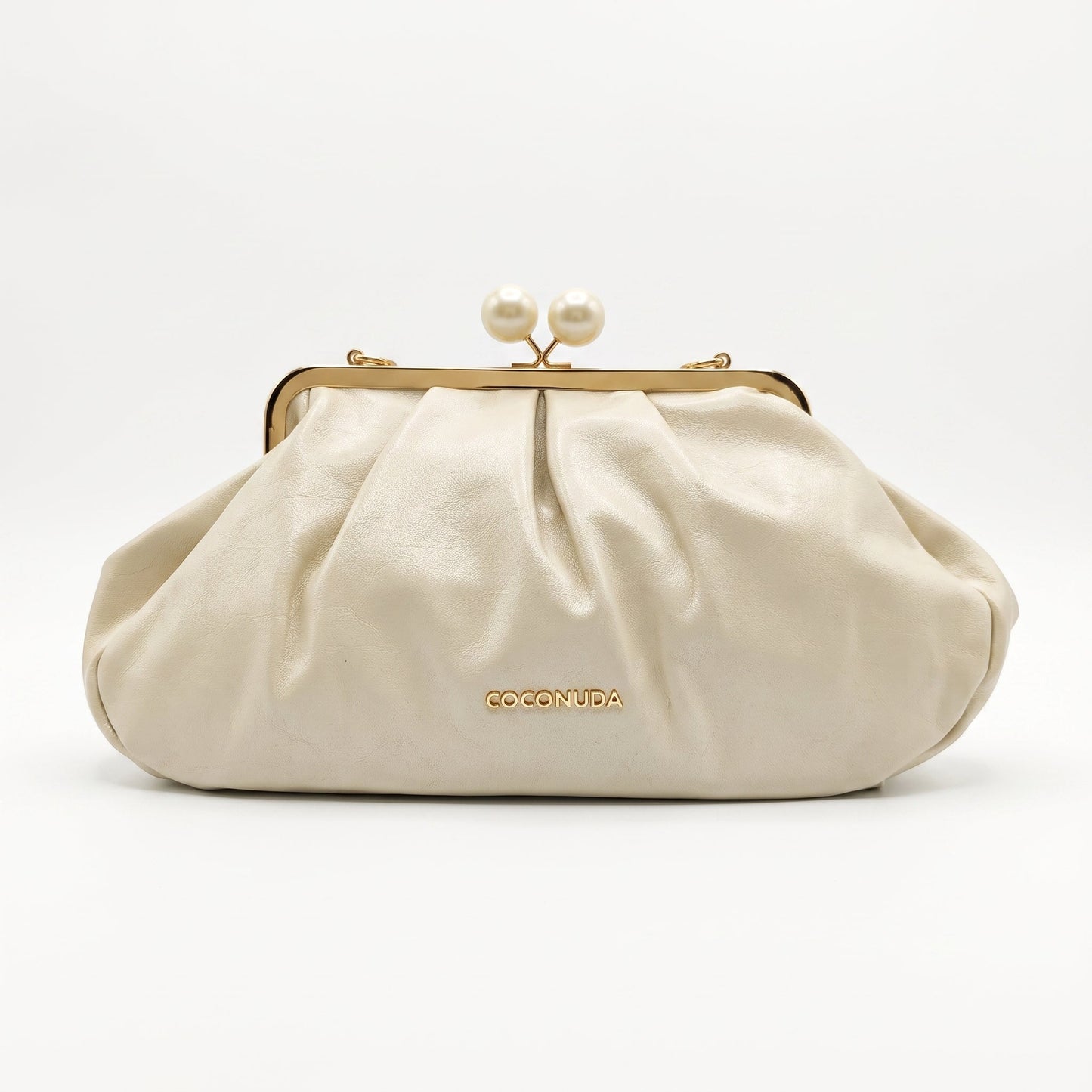 Brown Leather Clutch Bag - MS-4379