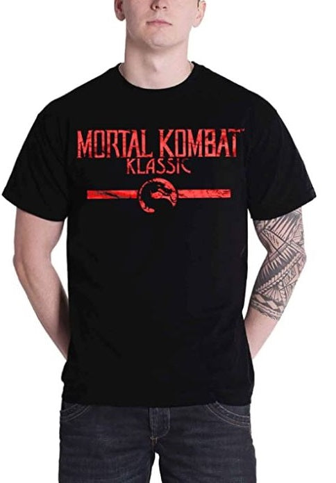 Rubberroad T-Shirt Mortal Kombat Klassic Official Black/Red L Cotton Ps4
