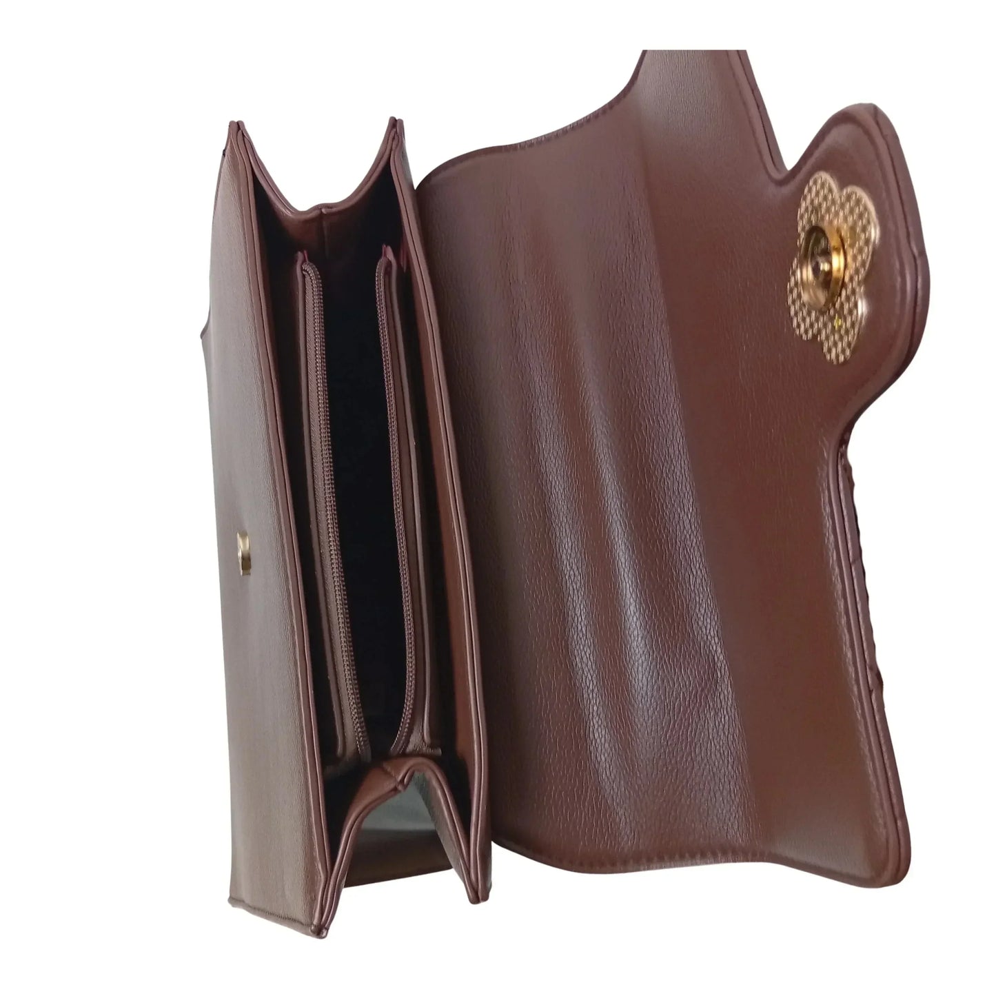 Clover clasp leather handbag MS-4458