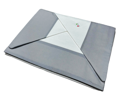 Completo letto con bordo art: feel in cotone | made in Italy