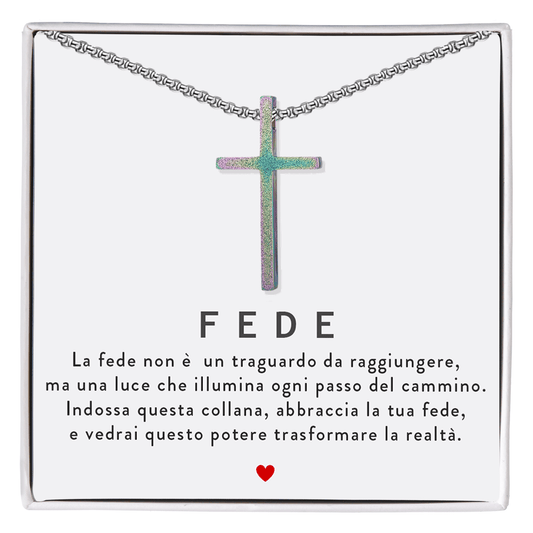 Collana Croce Multicolor - Fede.