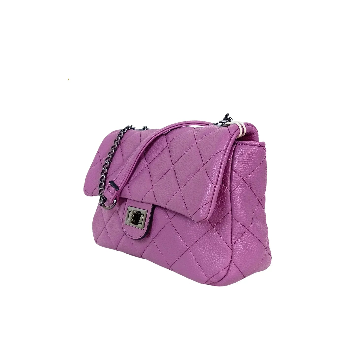 Crossbody Bag in Leather - chain strap MS-5777