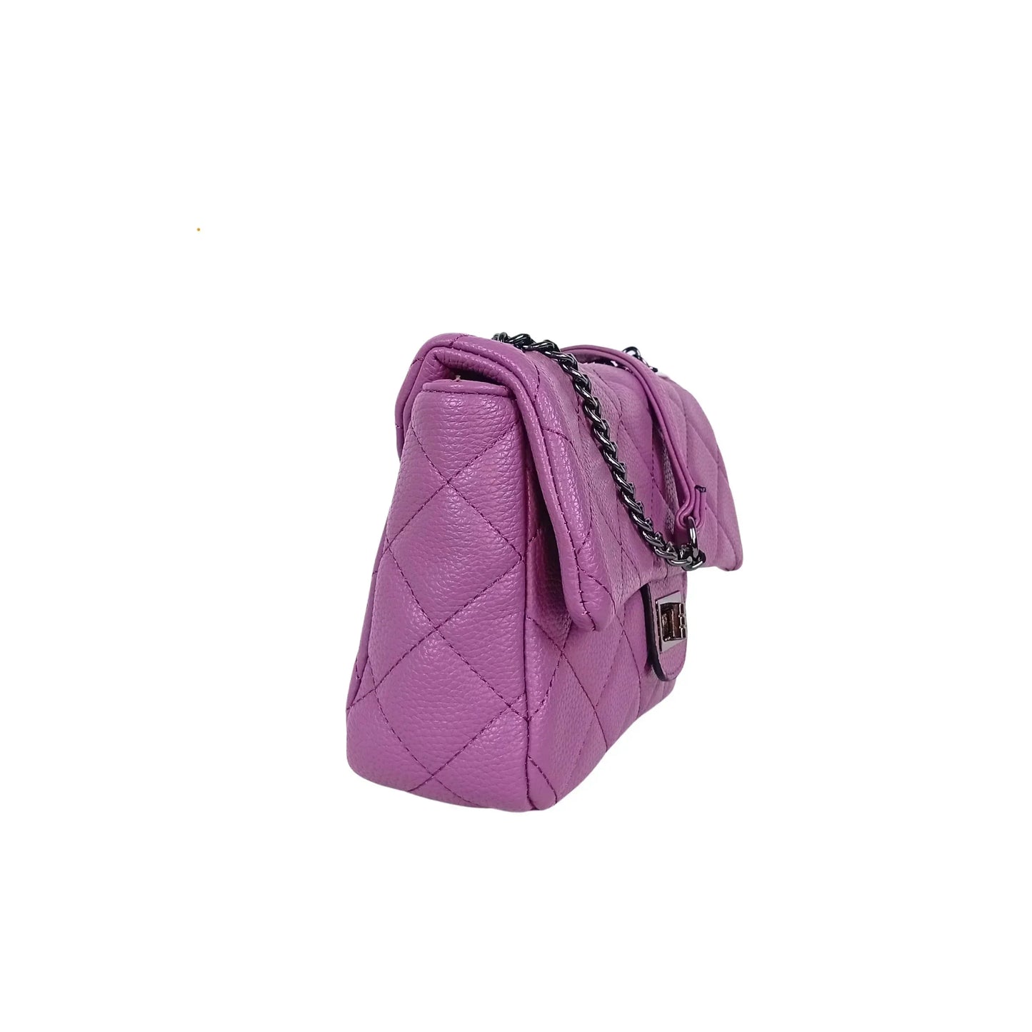 Crossbody Bag in Leather - chain strap MS-5777
