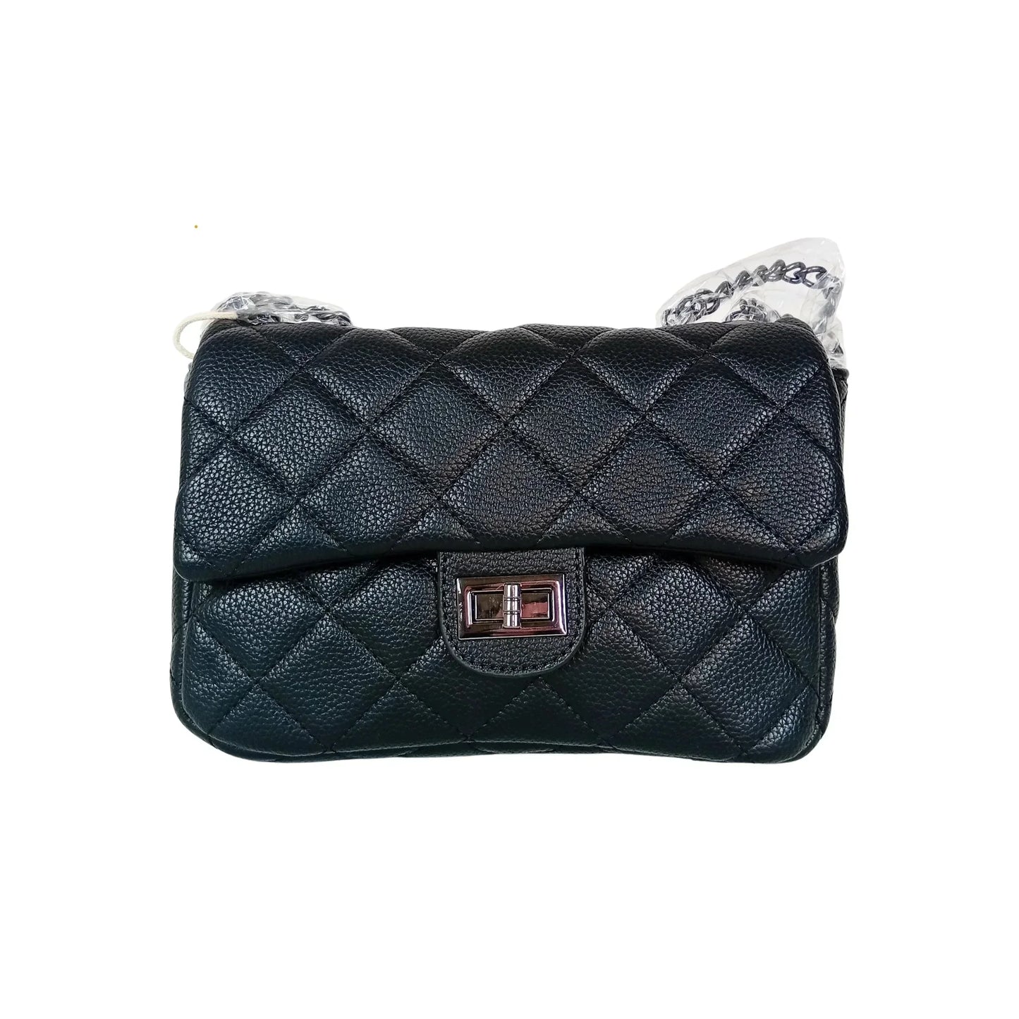 Crossbody Bag in Leather - chain strap MS-5777