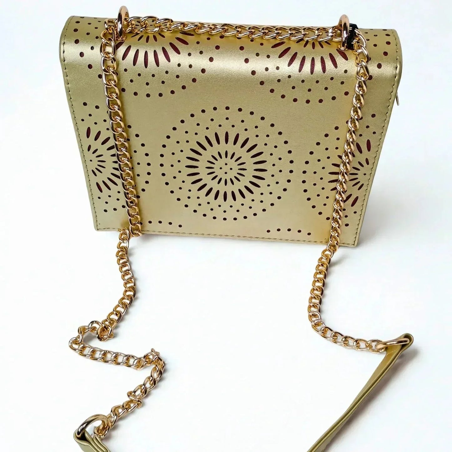 Crossbody Bag with Chain Strap - MS-4335