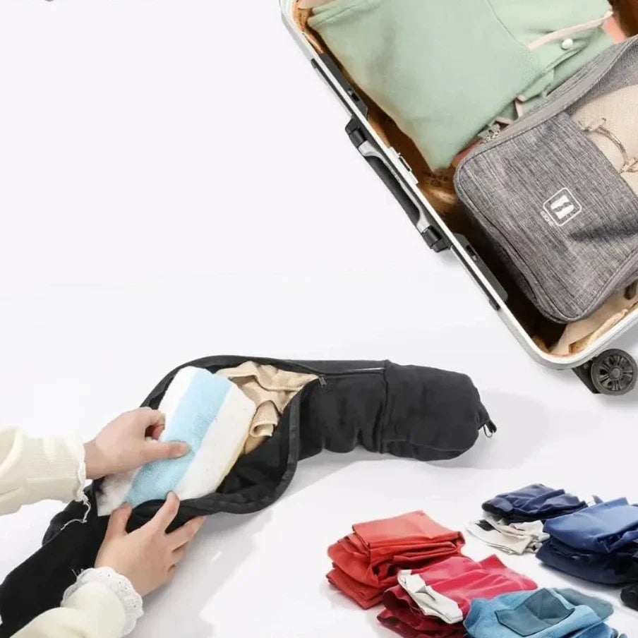SoloTravel Cuscino | Cuscino da Viaggio 2 in 1 – Comfort + Spazio Extra