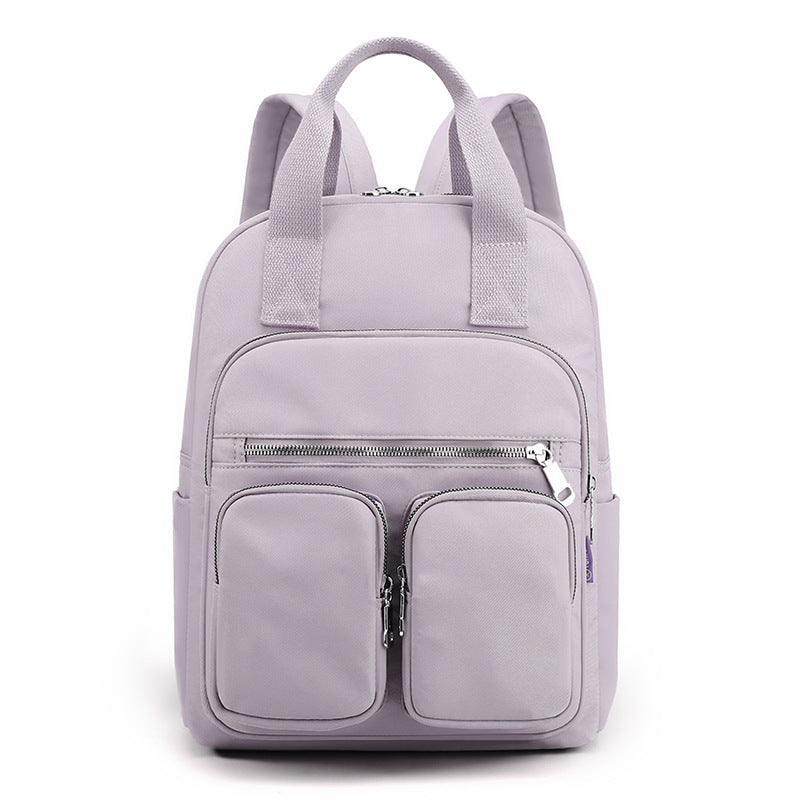 Women's Fashion Large Capacity Multi-pocket Nylon Cloth Backpack