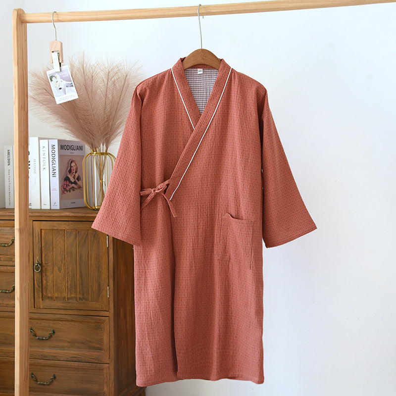 Japanese Kimono Men And Women Spring And Autumn Pajamas