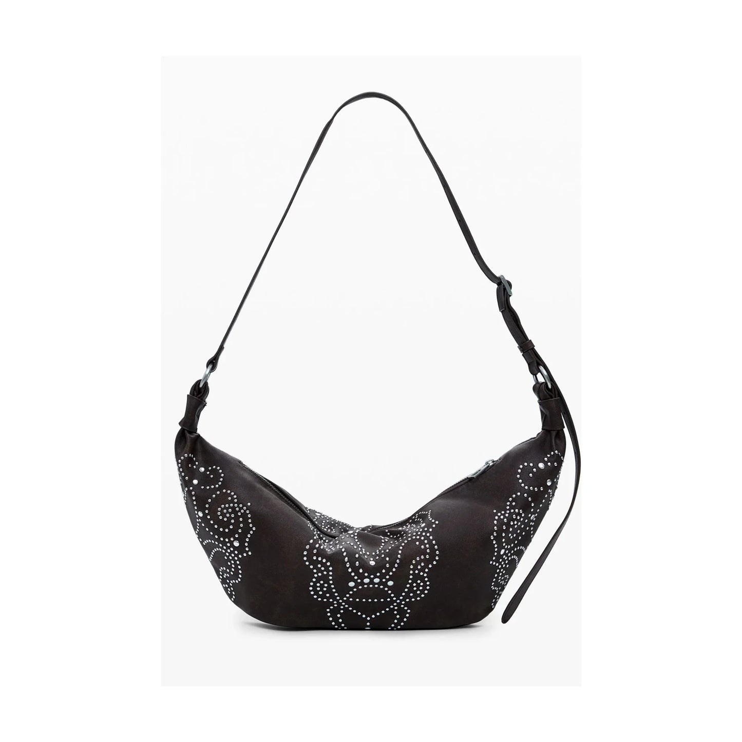 DESIGUAL Borsa Donna a Spalla Marrone, Poker Face Munster