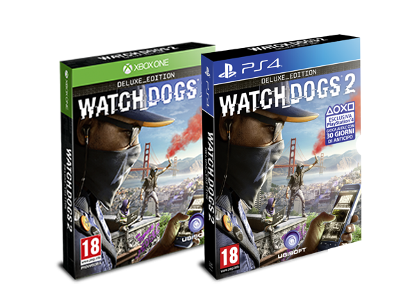 Watch Dogs 2 - Deluxe Limited Edition Xbox One Italiano Videogioco Gioco Nuovo