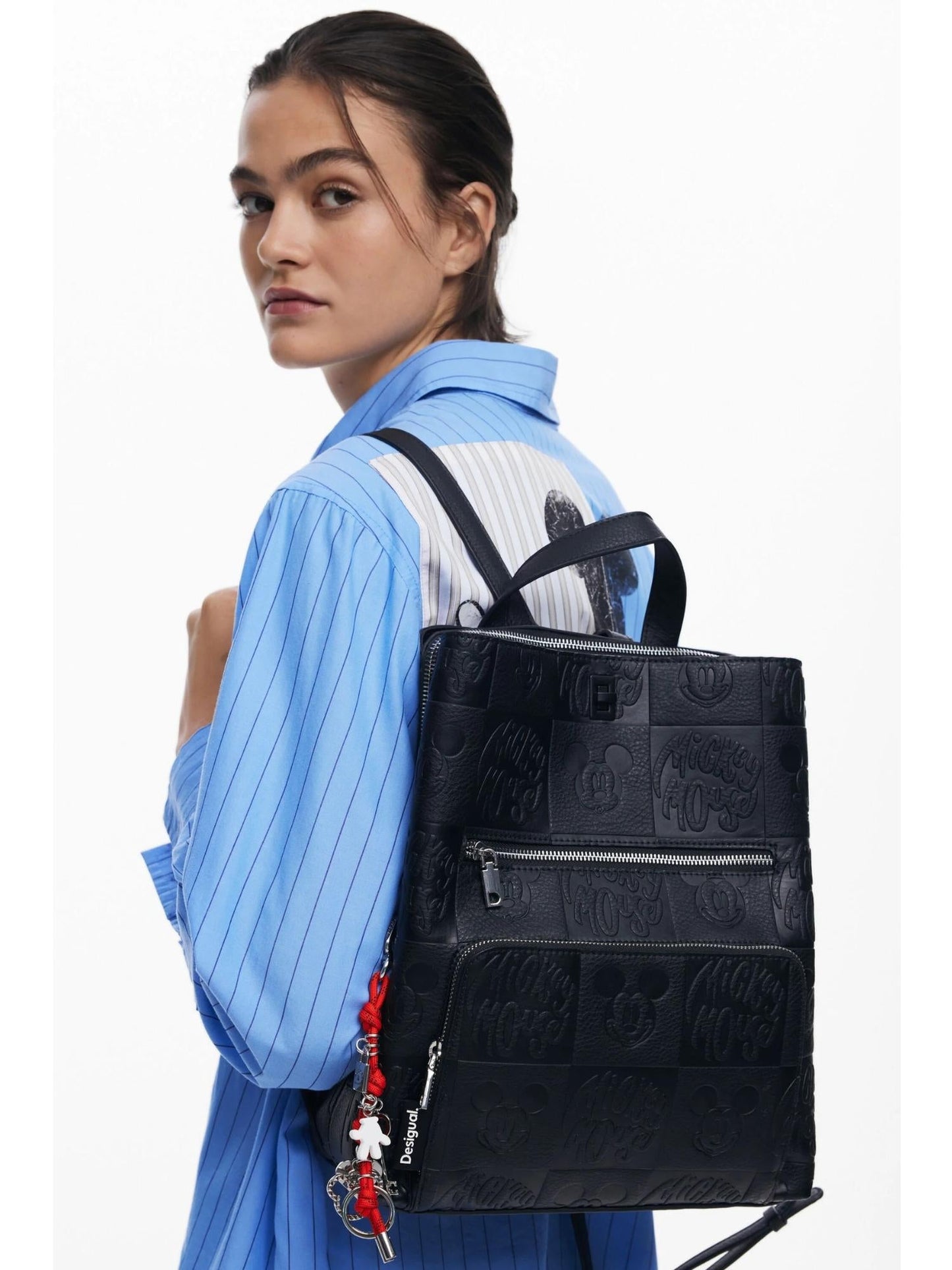 Desigual Zaino convertibile Mickey medio Donna Nero