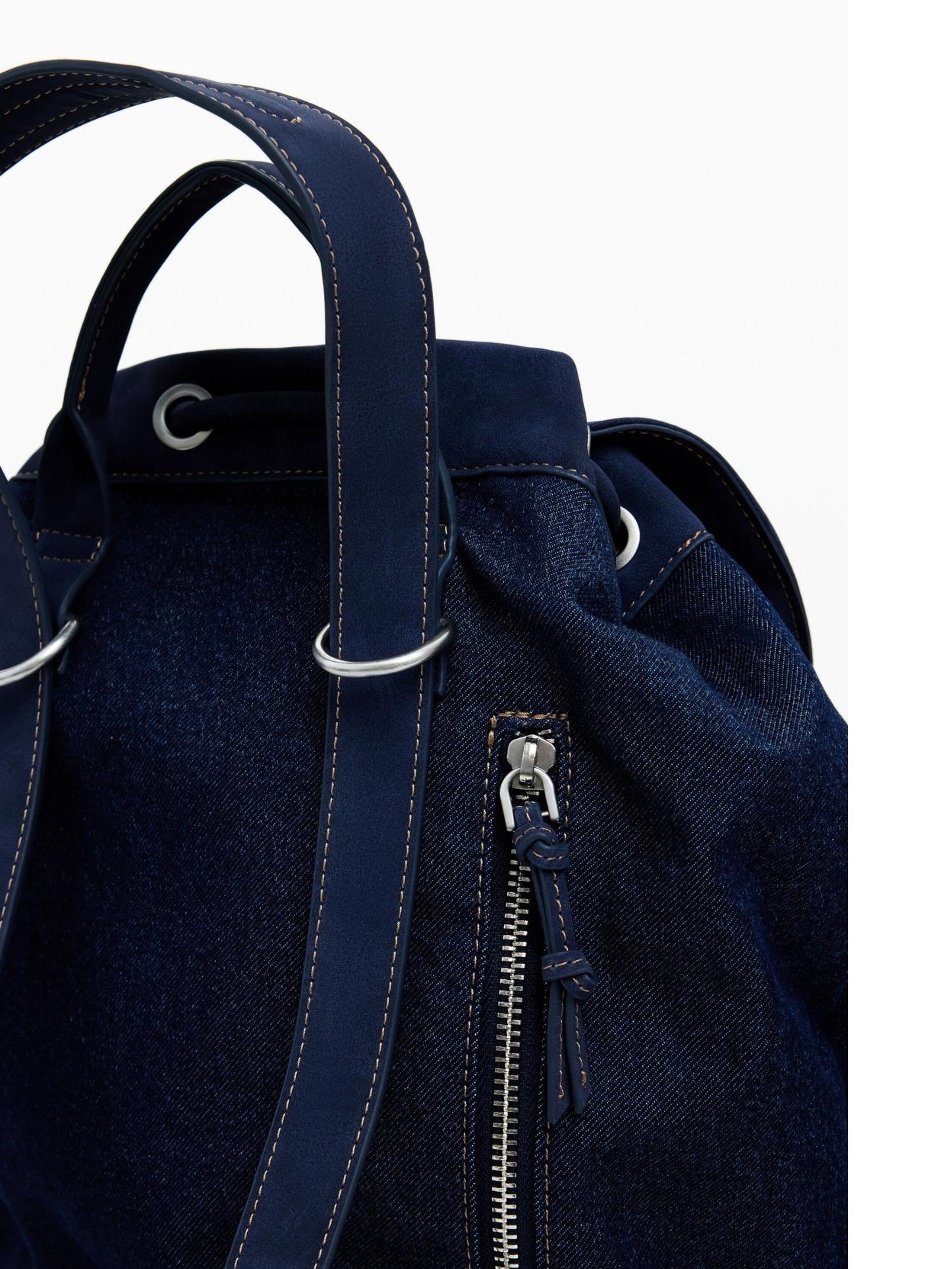 Desigual Zaino denim a secchiello convertibile medio Donna Blu