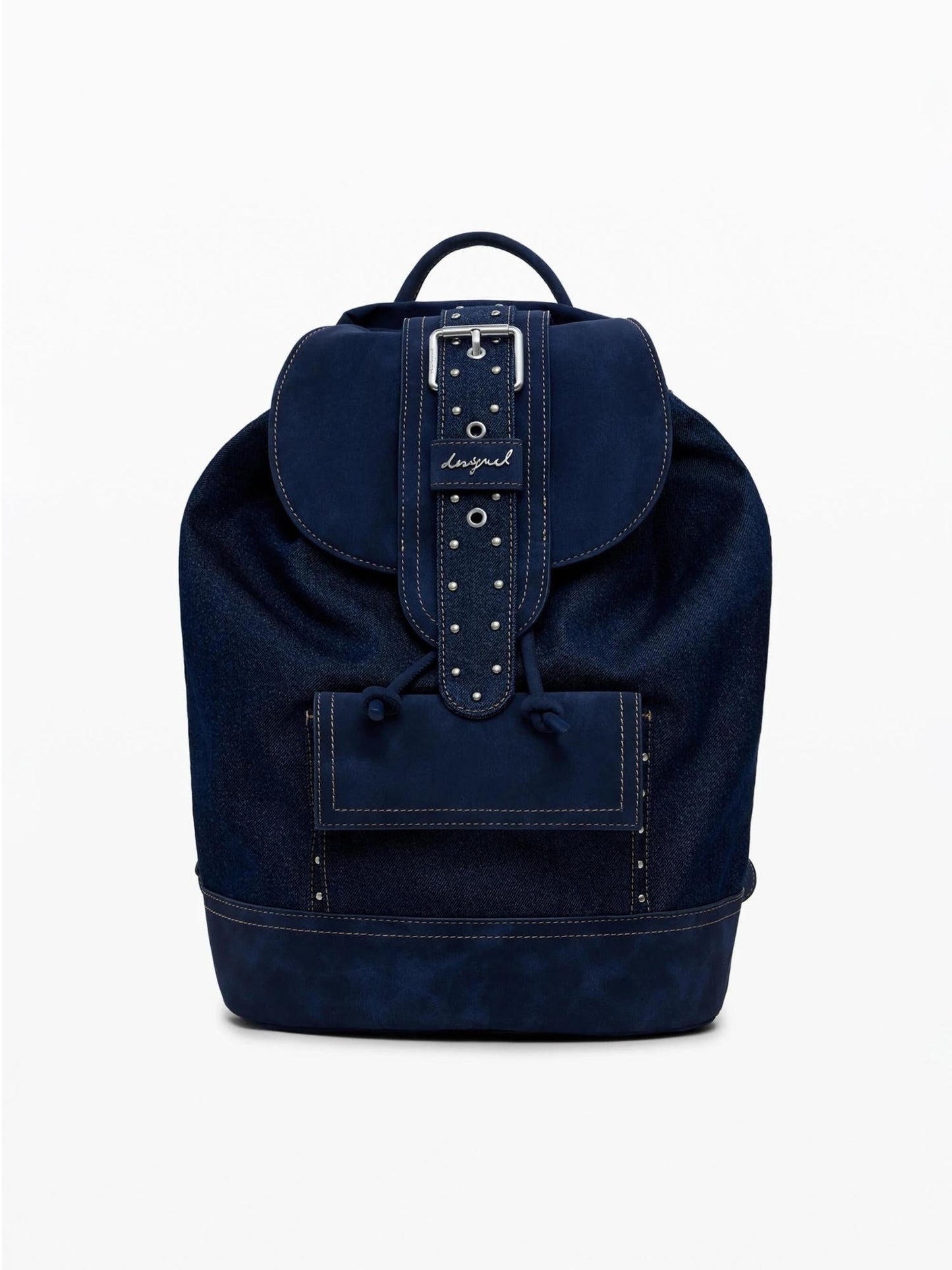 Desigual Zaino denim a secchiello convertibile medio Donna Blu