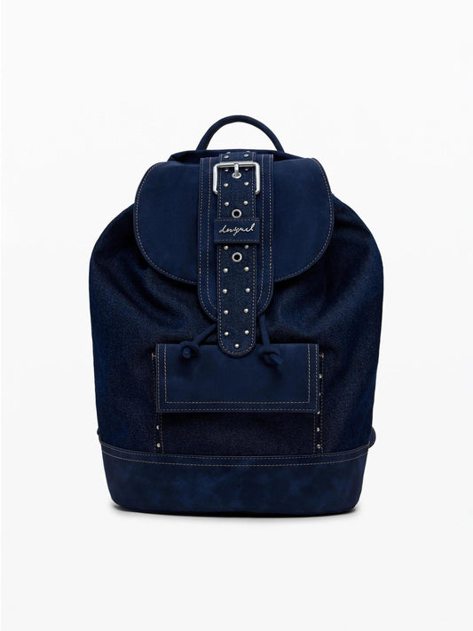 Desigual Zaino denim a secchiello convertibile medio Donna Blu