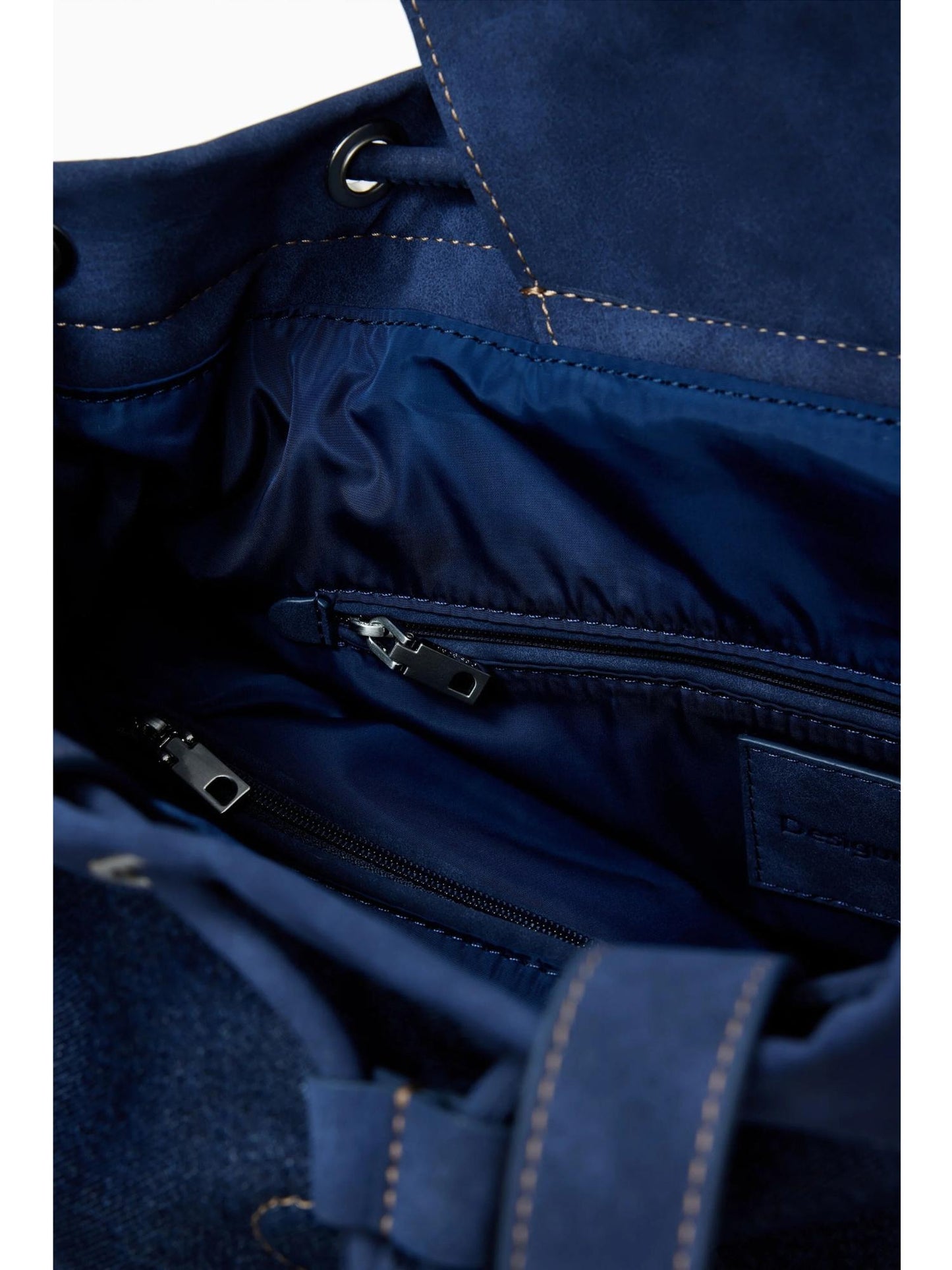 Desigual Zaino denim a secchiello convertibile medio Donna Blu