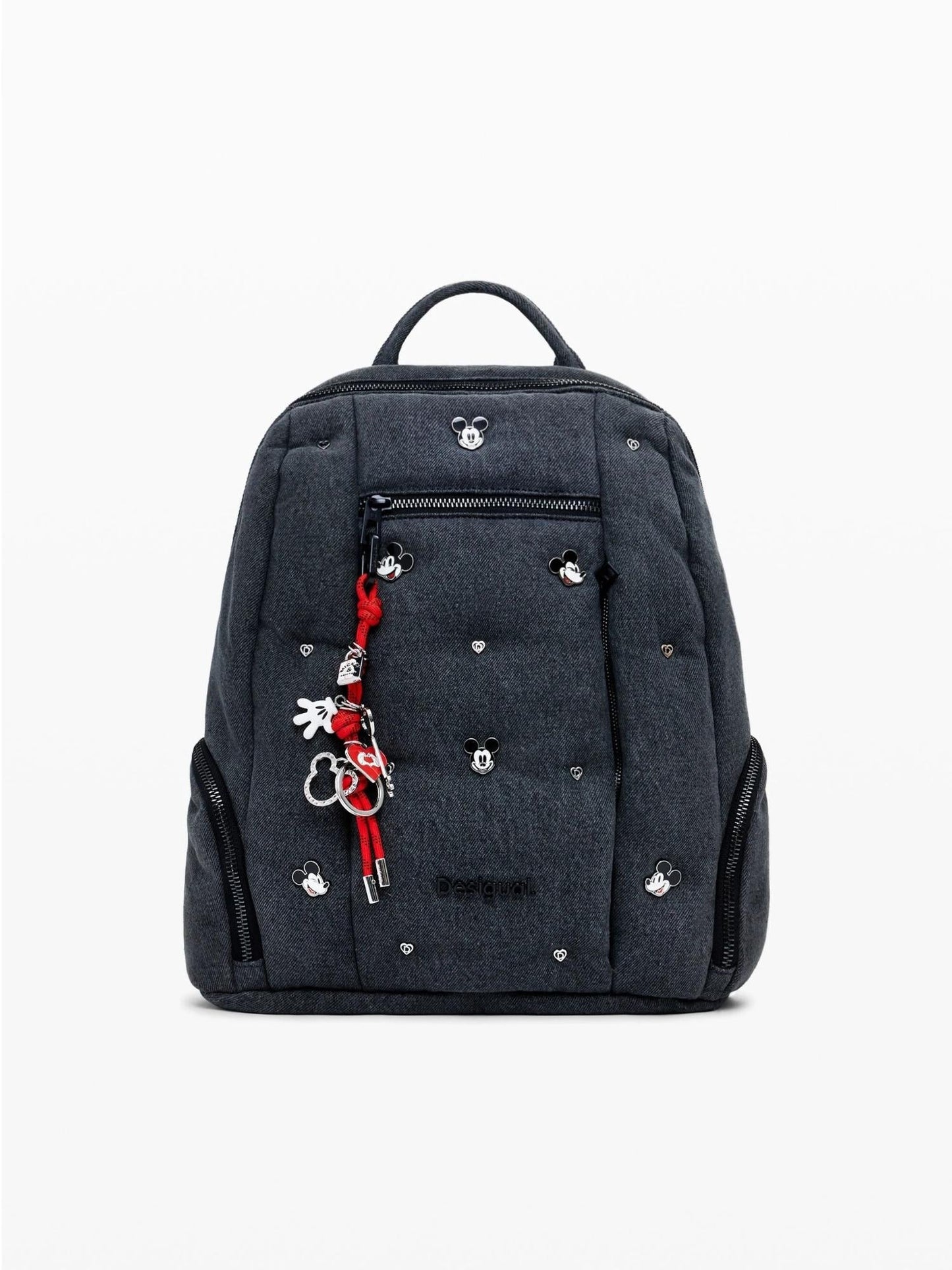 Desigual Zaino in denim Mickey medio Donna Nero